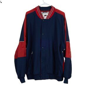 Vintage Nike Red Blue Bomber Varsity Jacket 80s 90s Men's XL